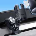 pop-tech Socket Car Mount for Tesla Model Y 2024-2020: Dashboard Air Vent ModelY Cell Phone Holder with Adjustable Telescopic Base for iPhone Samsung - Compatible with Pop Wallet Socket Grip