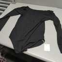 MANGOPOP Women's Boat Neck Long Sleeve Bodysuit Basic Thong Body Suit Fall Going Out Tops 2025 Size L