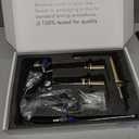 BWE Brushed Gold Bathroom Faucet 3 Hole, 8 Inch Widespread Gold Bathroom Faucets with Pop-up Drain and Supply Lines, 360 Swivel Spout 2-Handle Sink Faucet for Bath Vanity