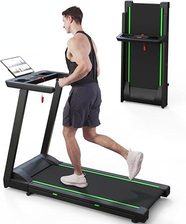 Treadmills for Home, Walking Pad with Incline, Caminadoras para Hacer Ejercicio, 0.6-6.2 MPH Portable Foldable Under Desk Caminadora, Eléctrica Casa Tredmill, Folding Compact Running Machine