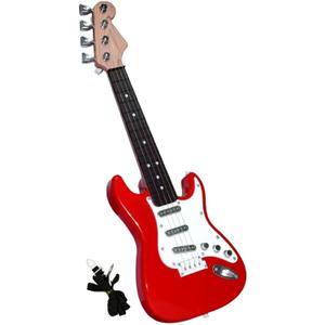 16inch Mini Guitar Toy for Kids and Beginners, Electric Guitar with Strap for Toddlers and Boys and Girls Instrument Toys (Dark Red)