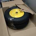 4.80/4.00-8 Pneumatic Tires, 16" Wheelbarrow Tire and Wheel 400LB Capacity, with 5/8" & 3/4" Bushing Kit, 3"-4''-6''-7" Adjustable Hub, for Garden Cart, Utility Carts, Trailers, Hand Trucks, 2 Pack