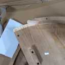 Plank+Beam Round Dining Table, 47 Inch Solid Wood Kitchen Table, Farmhouse Round Table for 4, Small Dinette Table, Pecan Wirebrush