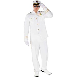 Morph Sailor Costume Men - Boat Captain Outfit, Ship Captain Attire, Navy Halloween Costume for Men (Medium)