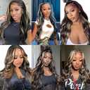 Highlight Honey Blonde Bundles Human Hair 28 30 32 Inch P1B27 Body Wave 3 Bundles 150G Human Hair Brazilian Virgin Remy Hair Extensions Quick Weave For Women