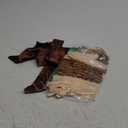 32 Pcs Vintage Brown Christmas Tree Decorations Brown Velvet Xmas Tree Skirt Large Topper Bow Christmas Ribbon Garland Wreath Ornament for Xmas Party Indoor Outdoor Decor