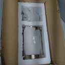 Brushed Nickel Pendant Lights Kitchen Island, 1-Light Modern Mini Hanging Light Fixtures with Milk Glass, Farmhouse Kitchen Pendant Lighting Over Island for Sink, OS-3014-1PBNW