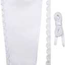 Women's Corset Back Kit Lace up Zipper Replacement Adjustable Satin Corset Kit for Prom Dresses (14, White)