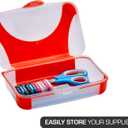 LockerMate by Bostitch Hard Pencil Case, Durable Plastic Pencil Box