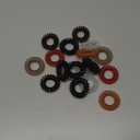 Teqifu Hair Ties, 17 Pack Spiral Coils for Thick and Thin Hair - No Crease Ponytail Holders for Women and Children