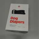 Pet Parents Washable Dog Diapers (3pack) + Extendrs of Durable Doggie Diapers, Premium Dog Diapers Female & Male (X-Small, Black)