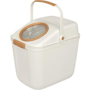 Harry Barker Lightweight Airtight Pet Food Storage Container, Eco-Friendly Recycled Plastic with Easy-Access Lid, Holds up to 25 lb Dry Dog or Cat Food