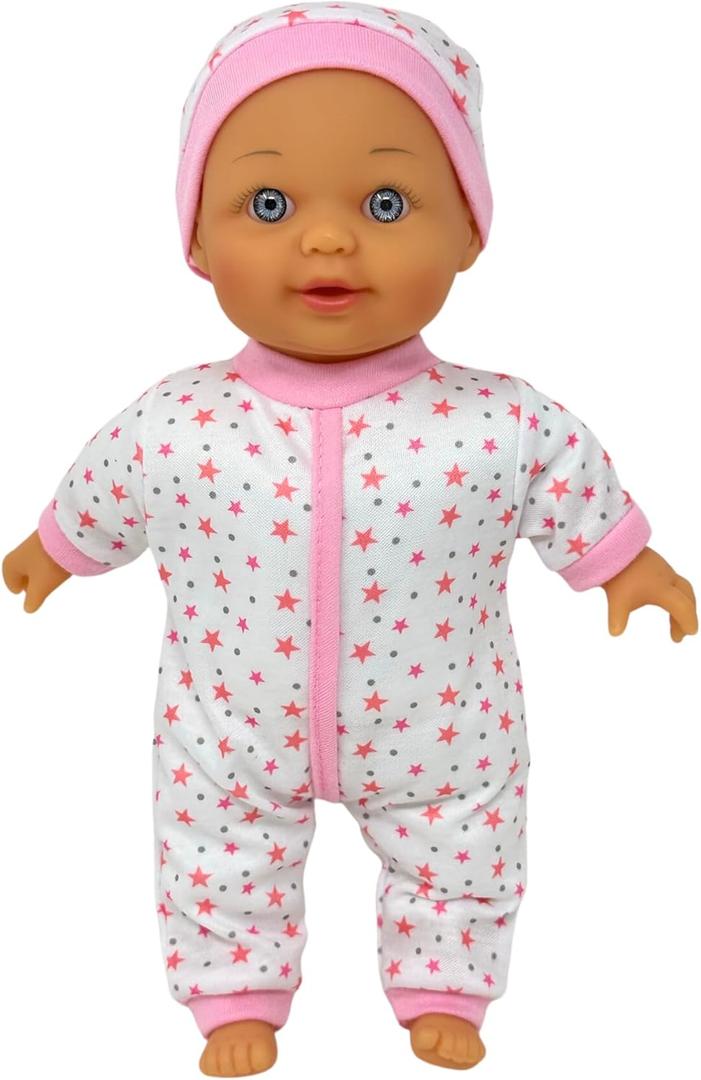 12 Inch Talking Baby Dolls for 3 Year Old Girls - Soft Body Interactive Baby Doll for Kids That Can Talk, Cry, Sing and Laugh - Makes 24 Cute Sounds (Caucasian)