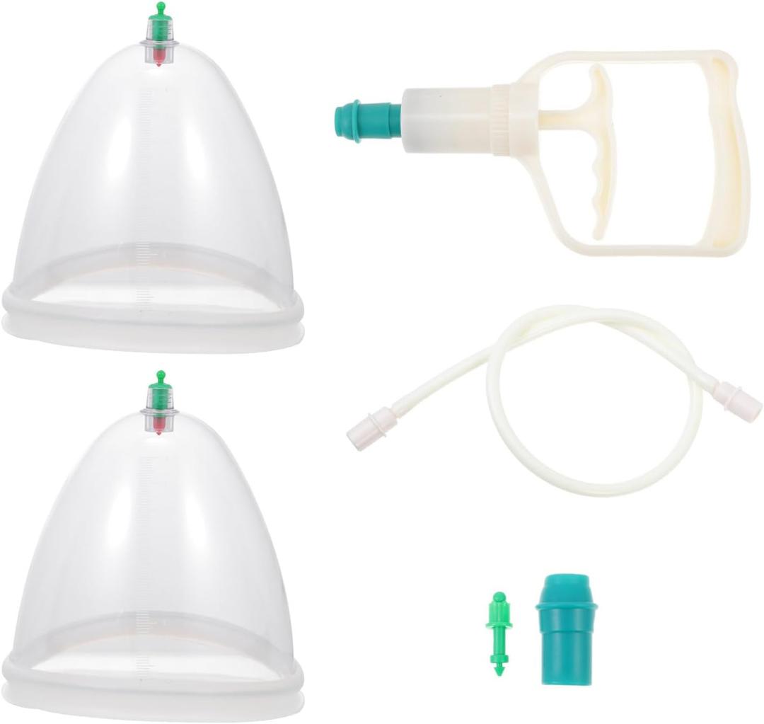 Healifty 1 Set Breast Vacuum Cupping Professional Buttock Lift Body Massage Cupping Vacuum Cupping Machine Accessories for Women Ladies