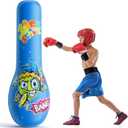 Punching Bag for Kids, 63 Inch Kids Punching Inflatable Kids Punching Bag for Kids 3-12, Punching Bag with Bounce-Back Action Set for Practicing Karate, Taekwondo