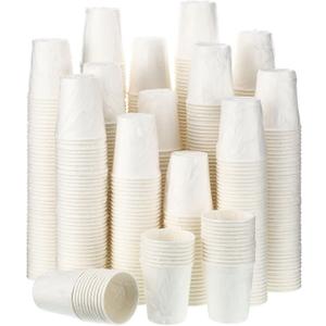 Vesici 1000 Pack 9 Oz Individually Wrapped Disposable Paper Cups bulk White Paper Cups Hot Cold Coffee Cups Espresso Cups Disposable Beverage Drinking Cup for Party Cafes and Businesses