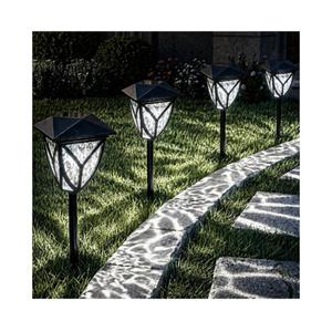 Ensenior Solar Lights Outdoor, 6-Pack LED Solar Garden Lights for Pathway Yard Patio Walkway Planter Walkway Landscape Lighting, IP65 Waterproof, Energy-Efficient Landscape Lighting, 6500K