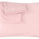 Trend Bedding Mart Oversize Pillow Case - Extra Large Fits Fluffiest Pillows, Extra Tall Pillowcase - Luxury 100% Egyptian Cotton 600 Thread Count (King, Blush/Rose Pink)