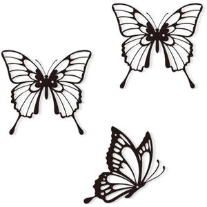 Large Butterflies Metal Wall Decor - 2 Pack Elegant Rust-Proof Butterfly Wall Art for Indoor & Outdoor - Farmhouse Living Room, Bedroom, Bathroom, Patio Decor, Unique Housewarming Gift Idea
