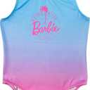 Barbie Swimming Costume | Girls Swimsuit One Piece | Ages 3 to 13 Years | Official Merchandise (5-6, Multicolor)