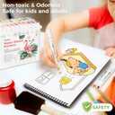 Ohuhu Markers for Adult Coloring Books No Bleeding 60 Colors Water-based Dual Tips Coloring Markers for Kids Adults Beginners Drawing Pens for Journaling Lettering (Brush & Fine)