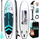 OutdoorCrusier Ultra-Portable Inflatable Stand-Up Paddle Board, Lightweight & Stable with Non-Slip Design, Complete SUP Accessories, Durable Drop-Stitch Material