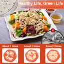 Chicken Shredder Large Chicken Breast Shredder Tool Twist with Brush&Fork, Visible Meat Shredder Machine, Anti-Slip Strip, Ergonomic Handle, BPA Free, Suitable for Pork Beef Chicken(Orange)