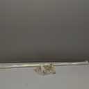 Tandefio Chrome Closet Rod 92 Inch with Oval Closet Rod 6 End Supports for Laundry Room Hanging Clothes Waterproof Shower for Curtains (Gold,2 Sets)