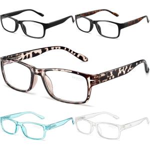 Gaoye Professional Reading Glasses for All Day - Computer Readers with Blue Light Protection - Value Pack 1.75