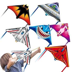 YongnKids 6 Pcs Mini Kite for Kids Adults, Finger Launcher Kites for Kids Age 3-5 4-8 8-12, Kid Kite Easy to Fly on Yard Beach Outdoor Toys, Great for Easter Basket Suffers Birthday Gift