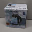 Chefman Electric Kettle, 1.8L 1500W, Hot Water Boiler, Removable Lid for Easy Cleaning, Auto Shut Off, Boil-Dry Protection, Stainless Steel Filter, BPA Free, Borosilicate Glass Electric Tea Kettle (Black)