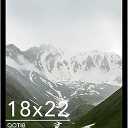 18x22 Picture Frame Black for Poster Photo Picture, Horizontal and Vertical Formats for Wall Hanging, 18 x 22 Wall Gallery Poster Photo Frame for 18 by 22 Photos Posters, Black