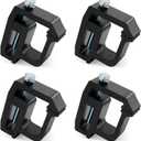 Truck Cap Mounting Clamps, Heavy Duty Camper Shell Clamps for Chevy Silverado Sierra 1500/2500/3500, for Dodge, for Ram 1500/2500/3500, F150 F250, for Mitsubishi, for Toyota (4 pcs)