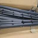 Olee Sleep 18 Inch Heavy Duty Steel Slat Anti-Slip Support, Easy Assembly Platform Bed Frame, Noise Free Steel Mattress Foundation, Maximum Storage, No Box Spring Needed, Black, King Size