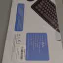 Wireless Keyboard and Mouse Combo, Ergonomic Full Size Typewriter Retro Round Keycaps Keyboard, Compatible with Windows, PC, Perfer for Home and Office Keyboards (Black