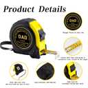 Dad Tape Measure Gifts from Daughter Son Kid Fathers Day Gift Father Stepfather Grandpa Papa Birthday Christmas Gifts Set No One Will Measure Up to You Tape 16 FT (Dad Love)