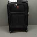 SWISSGEAR Sion Softside Expandable Spinner Luggage Durable Lightweight Travel Suitcase, Dark Grey, Carry-On 21-Inch
