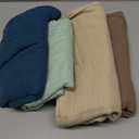 SwaddleDesigns Cotton Muslin Swaddle Blankets for Baby Boy & Baby Girl, Set of 4, Neutral Receiving Blankets for Newborn, Baby Registry & Gift, 46x46 inches, Coastal