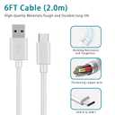 7 x Odonm 6.6Ft USB A to USB C Charging Cord for iPad Pro 13/12.9/11 Inch, iPad Air 5/4th Generation, Mini 6, iPad 10th 11th Gen, iPad Fast Power Cord for iPhone 17/16/15 Pro Max/Plus Car CarPlay Cable