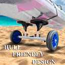 Kayak Cart, Heavy-Duty Kayak Cart Dolly Canoe Trolley Wheels for Paddleboard Kayaks SUP Transport, Standard
