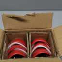 vicrays Ceramic Dipping Sauce Bowls – Small Charcuterie Dip Cups Cooking Prep Condiment Oil Dish Mini Tapas Plates for Soy Sushi Salsas Wasabi Appetizer Dessert - Set of 6 Red