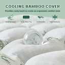 5 Inch Bamboo Mattress Topper Queen Size,Cooling Mattress Pad Cover,60x80 | Viscose Made from Bamboo,Extra Thick Pillow Top,2000 GSM Memory Foam Filling, Pain Relief, For Hot Sleepers