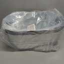 4PCS 3 Gallon Galvanized Tub, Beverage Tub, Ice Buckets for Parties With Carry Handles, Drink Buckets for Parties, Beverage Tubs for Parties, Mimosa Bar Supplies, Large, Silver