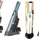 Shark WV201 WANDVAC Handheld Vacuum Lightweight at 1.4 Pounds with Powerful Suction, Charging Dock, Single Touch Empty and Detachable Dust Cup (WV201BLK Black)