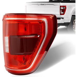 Tail Light with Blind Spot Compatible with 2021 2022 2023 Ford F150 XLT Rear Lamp Assembly - Brake Taillights Replace for ML3Z13404C - Halogen Type W/O Bulb - Passenger Right Side