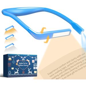 Neck Book Light for Reading at Night, Back to School Supplies Dorm Bed Lamp for College Students Teen Girls Boys, Mothers Day Gifts for Mom Wife Her Women Men Gifts for Book Lovers Reading Accessories