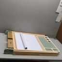 Tiny Land Easel for Kids, Double-Sided Magnetic Easel with Drawing Accessories, Adjustable Wooden Kids Art Easel with Paper Roll, Learning-Toy for 3,4,5,6,7,8 Years Old Boy & Girls Green