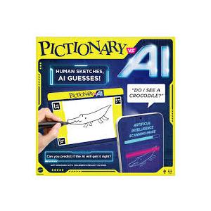 Mattel Games Pictionary vs. AI Family Game for Kids, Adults & Families Using Artificial Intelligence for 2 to 4 Players