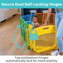 Toddleroo by North States - Superyard Colorplay Ultimate Play Yard: Freestanding 6 Panel Baby Playpen - Indoor/Outdoor Use - Made in USA - Encloses Up to 18.5 Square Feet - 26 Inches Tall - Colorplay