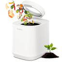 4L Electric Composter for Kitchen, Smart Countertop Compost Bin | Odorless | Low Noise | Auto Clean | Turn Food Waste into Fertilizer, Indoor Food Waste Compost Machine, White